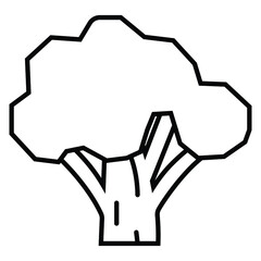 Stylized vector tree icon vector