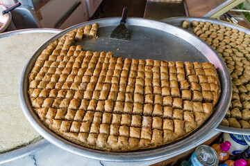 Delicious baklawa ready to taste 