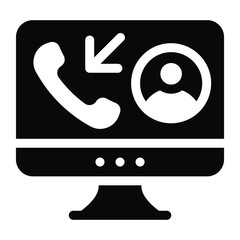 
Financial data inside monitor denoting financial market concept icon
