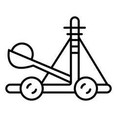 trebuchet vector icon vector illustration