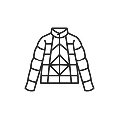 Jacket color line icon. Pictogram for web page, mobile app, promo.