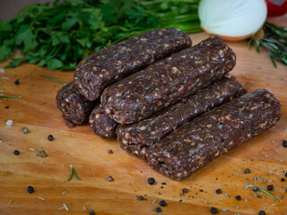 Arabic traditional fresh kebab  