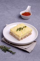 Potato casserole with minced meat