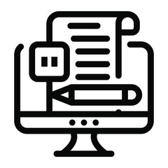 Fototapeta premium Letter inside envelope, glyph design of email icon 