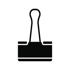 Obraz premium Binder Clip icon. vector illustration. 