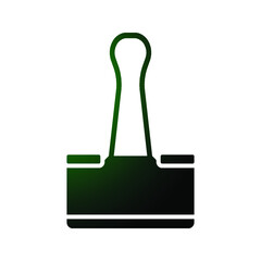 Binder Clip icon.  vector illustration. 