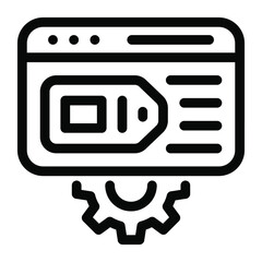 
Brand management icon in editable style, marketing concept vector 
