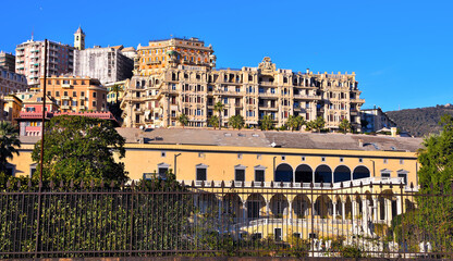 hotel miramare and the park and villa del principe and andrea doria's palace Genoa Italy
