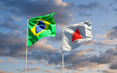 Minas Gerais Brazil State Flag