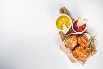 Roasted chicken legs or wings