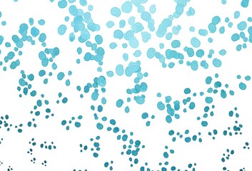 Light BLUE vector pattern with lines, ovals.