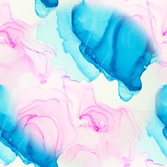 Modern Illustration. Magic Marble Dirty Painting. Alcohol Ink Mo