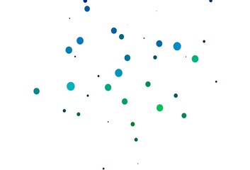Light Blue, Green vector pattern with spheres.