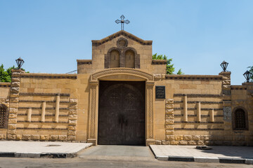 Building of Greek Orthodox Church in the Coptic district of old Cairo