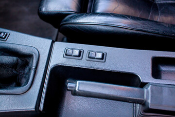 Heated seat buttons in an old German car