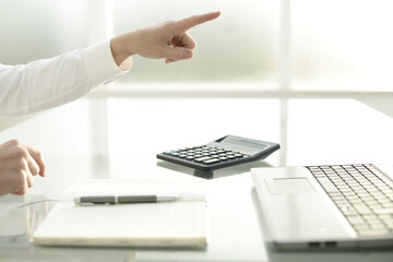 Hands of a man working in an office