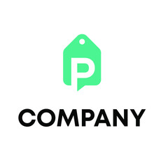 p price tag logo