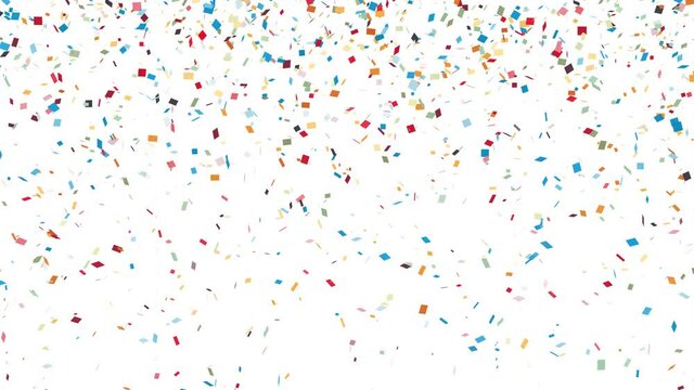 Confetti on white