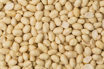 Peanut in a bowl isolated on white