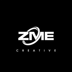ZME Letter Initial Logo Design Template Vector Illustration