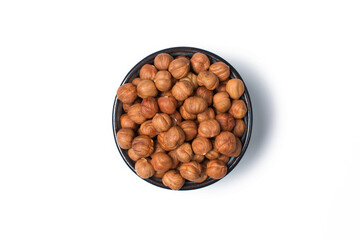 Many hazel nuts in studio 