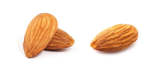 Almond isolated on white background