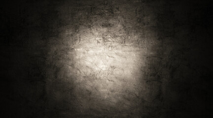 Grunge Concrete Wall with Light Effect and place for text