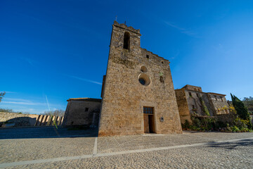 Bascara girona medieval town spain church tourism