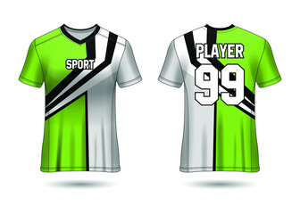 Soccer Sports Jersey Design Template for Team Uniforms Vector