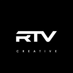 RTV Letter Initial Logo Design Template Vector Illustration