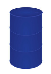 Blue oil barrel. vector illustration