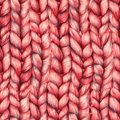 Watercolor texture of red fabric