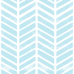 Wall murals Painting and drawing lines Chevron seamless vector pattern. Watercolor stripe kids background, Abstract zigzag blue print, Graphic modern striped texture, pastel lines backdrop.