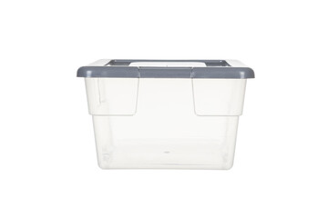 Transparent plastic boxes with colored lid,
