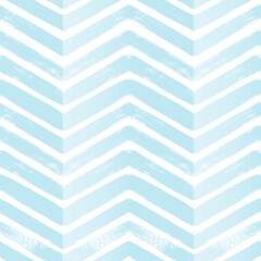 Chevron seamless vector pattern. Watercolor stripe kids background, Abstract zigzag blue print, Graphic modern striped texture, pastel lines backdrop.