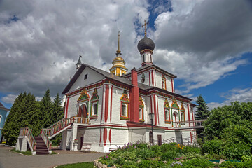St. Trinity cathedral . Novo-Golutvin monastery, city of Kolomna, Russia. XIX century