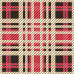 Fototapeta na wymiar Seamless Tartan Tiles. Tartan Seamless Pattern. Trendy Illustration for Wallpapers. Suits for Decorative Paper, Fashion Design and House Interior Design, as Well as for Hand Crafts