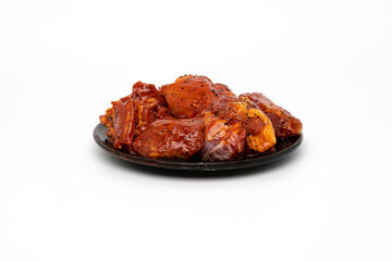 shish kebab on skewers