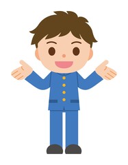 紹介 男子学生 学生服