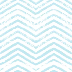 Keuken foto achterwand Visgraat Chevron naadloos vectorpatroon. Aquarel streep kids achtergrond, abstracte zigzag blauwe print, grafische moderne gestreepte textuur, pastel lijnen achtergrond.