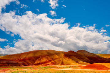 Painted Hills of John Day Fossil Bed in eastern Oregon