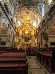 Fototapeta na wymiar Interior of saint cathedral