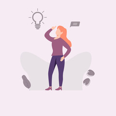 modern flat people character, people is looking for a solution to a problem, searching for new ideas solutions, working together in the company, brainstorming  Ideal for motion graphic and web design