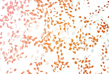 Light orange vector background with abstract forms.