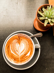 cappuccino cup coffee breakfast brunch morning