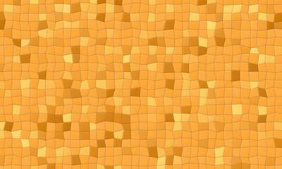 irregular square tile mosaic in orange tones.