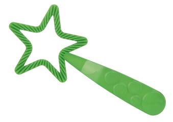 Plastic wand tool soap bubble maker blower on stick for kids fun toy for outdoor play shaped as star