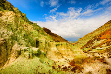 Painted Hills of John Day Fossil Bed in eastern Oregon