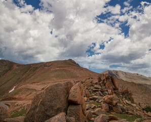 Fototapeta na wymiar Mountain landscape in Colorado Springs, Colorado. 