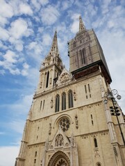 Fototapeta na wymiar Kathedrale von Zagreb, Kroation cathedral of zagreb, croatia